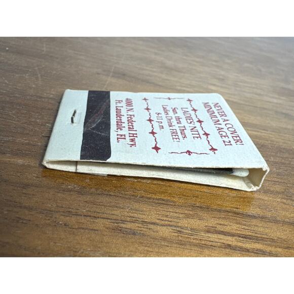 Vintage Fort Lauderdale Florida Shakers Club Matchbook Nightclub Bar FL Ephemera - Picture 5 of 5